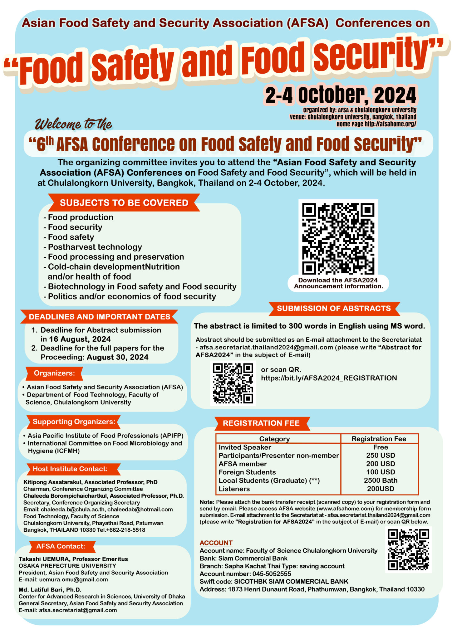 The Asian Food Safety and Security Association (AFSA) We lead for